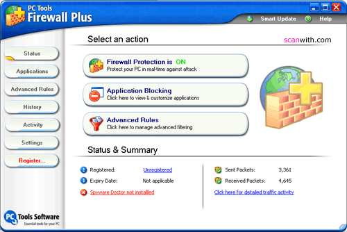 PC Tools Firewall Plus Free Edition 7.0.0.62 Beta 2